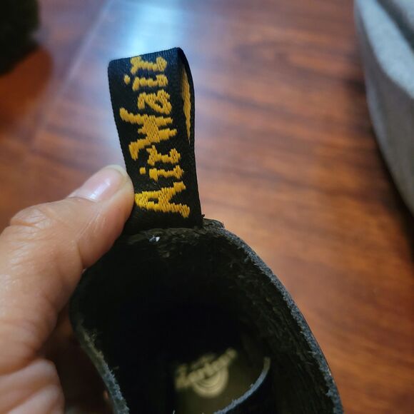 Dr Martens Black Croc Embossed Boots Leather Platforms US 5 UK 3 EU 36 - Picture 15 of 15